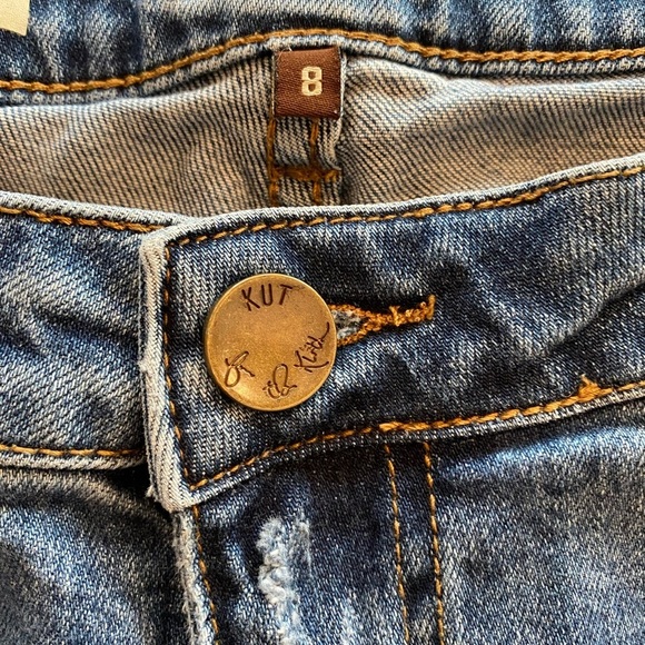 Kut Women’s Zoey’s Boyfriend 8 distressed cotton New without tag Anthropologie - Picture 6 of 15